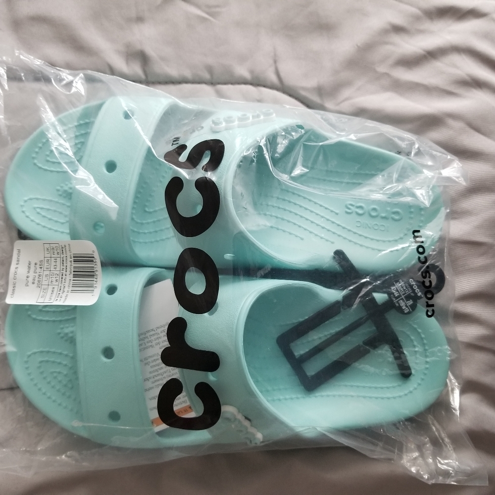 CROCS classic crocs sandal unisex m 10/w12 pure water